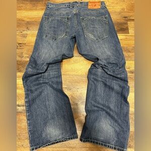 True Religion Men's Dark Blue Bootcut Jeans